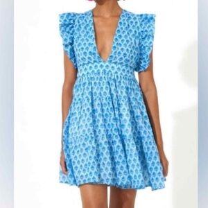 Oliphant Blue Mini Dress